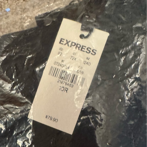 New Black Express Columnist pants. Size 10R. Barely boot, high rise. Stretch - Picture 3 of 10